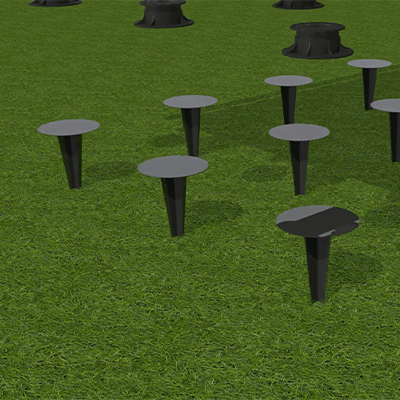 Pedestal Support Ground Spike