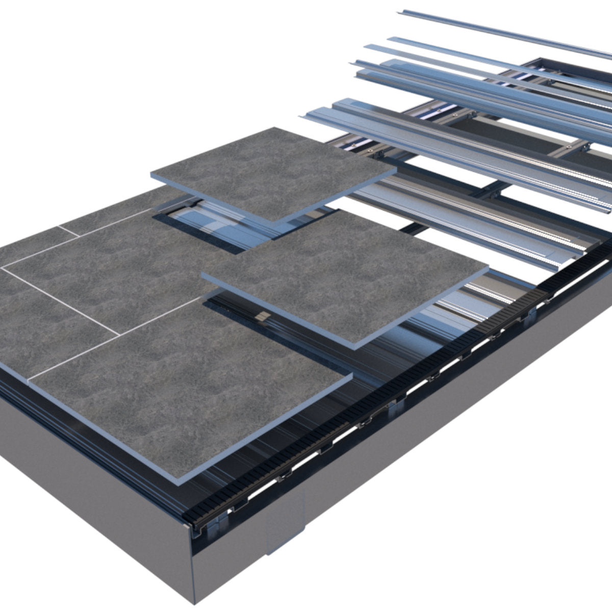 Wind Uplift Roof Terrace Systems