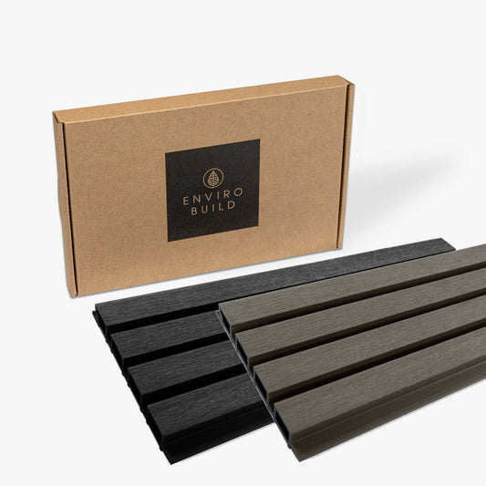Sample Pack | Slatted Composite Cladding - Greys